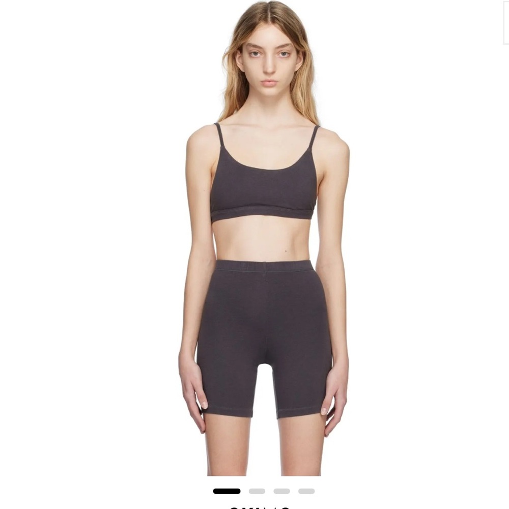 SKIMS Black Sports Bra
